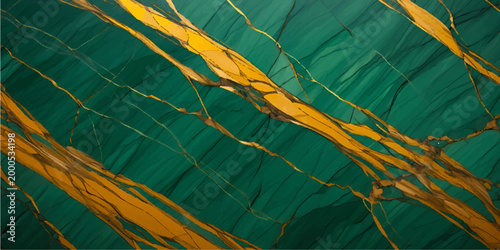Yellow and green fabric texture creates a colorful abstract illustration of a symbolic flag with cloth waves