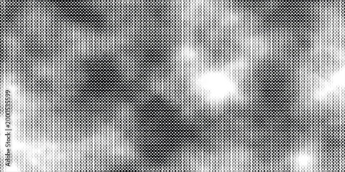 Retro 1-bit dithered abstract background with black and white noise texture.