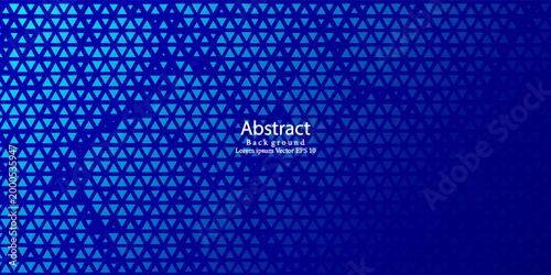 High-Tech Digital Data Visualization Background with Cyan Triangles