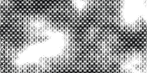 Dark abstract background with moody black and white dithered shadows.