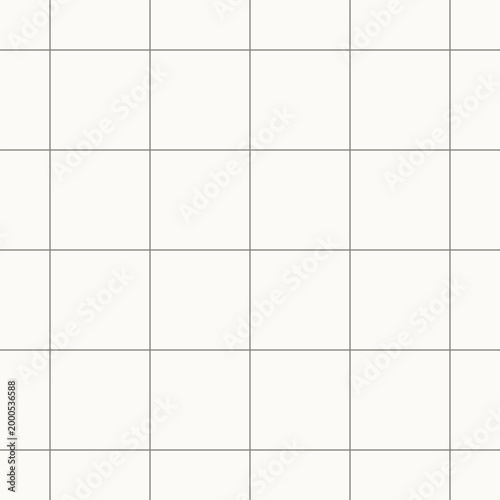 Classic orthogonal grid seamless pattern in minimal line design, geometric, abstract, symmetry repeating clean vector