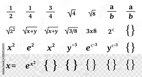 Mathematical equations and formulas written.
