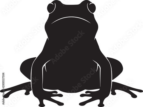 Canvas Print frog silhouettes