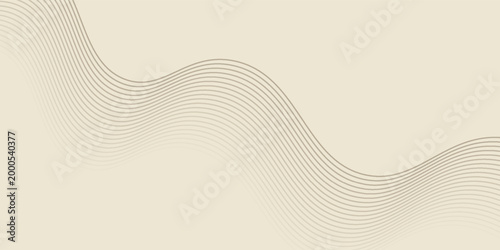 Latar belakang abstrak dengan garis dan gelombang. Ukuran spanduk web. Elemen untuk desain. Latar belakang vektor brosur, buklet, selebaran, poster. Gradien coklat dan krem. Kopi, kafe eps10
