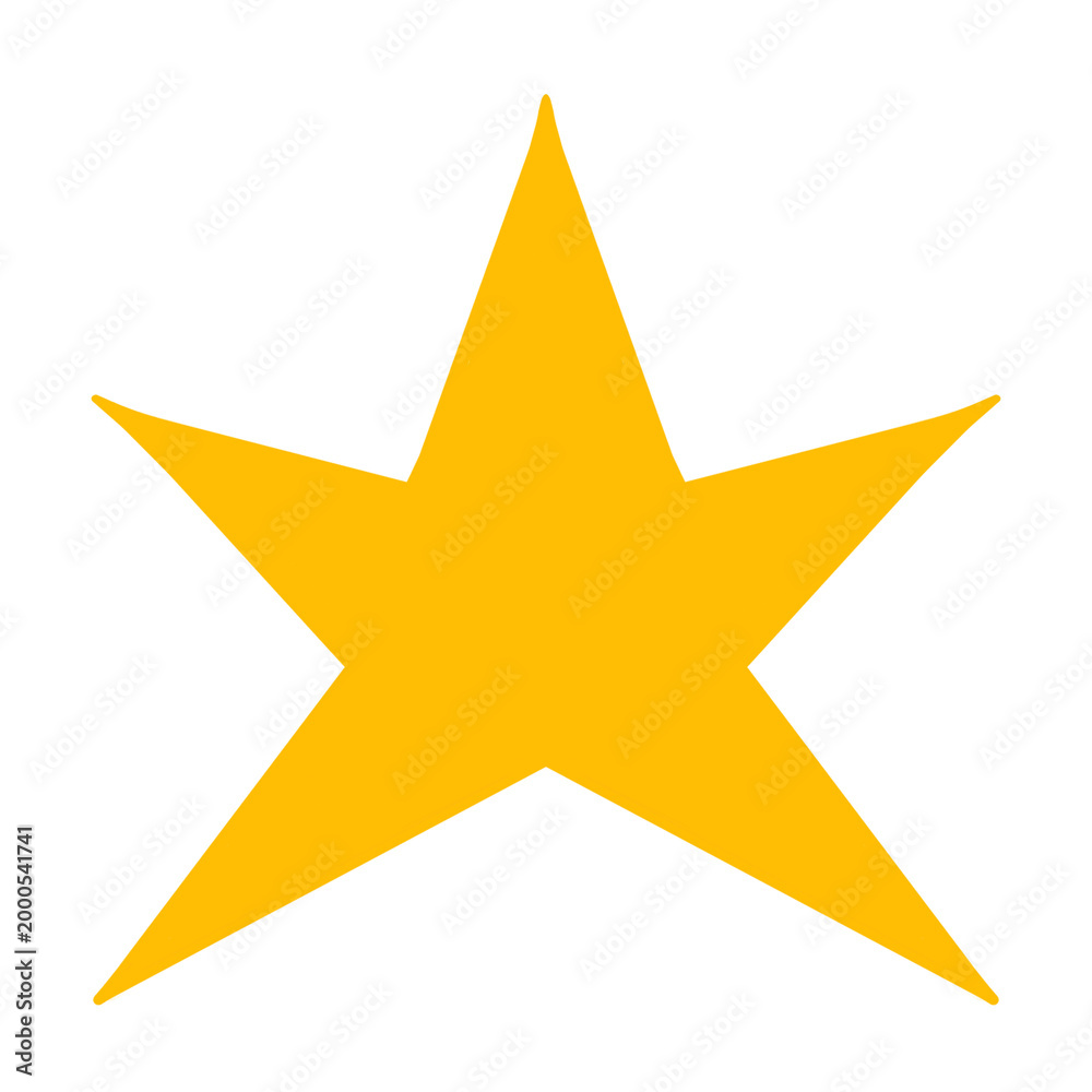 Obraz premium golden star on white background