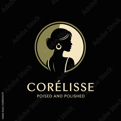 Woman Profile Silhouette Jewelry Earrings.