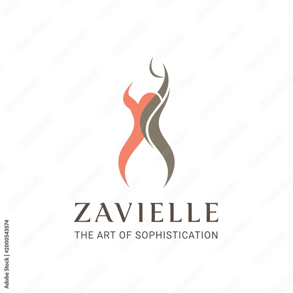 Fototapeta premium Zavielle Logo Design Sophistication Art.