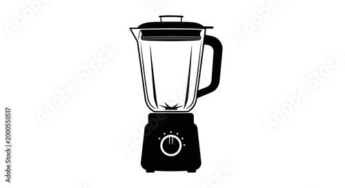 blender silhouette on white background high quality professional
