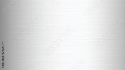 Light Silver Brushed Metal Texture Background, Stainless Steel Surface with Fine Horizontal Grain, Clean Industrial Metallic Backdrop