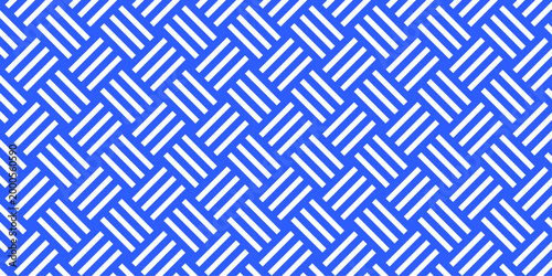 seamless grid metallic structure pattern square overlap blue stripes wall and decoration maze textile paper triangle background.
