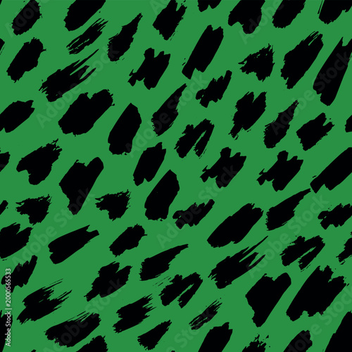 Wild Green Print, Decorative seamless pattern. Repeating background. Tileable wallpaper print.