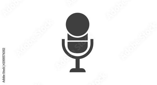 Microphone Icon Sound Recording Device.
