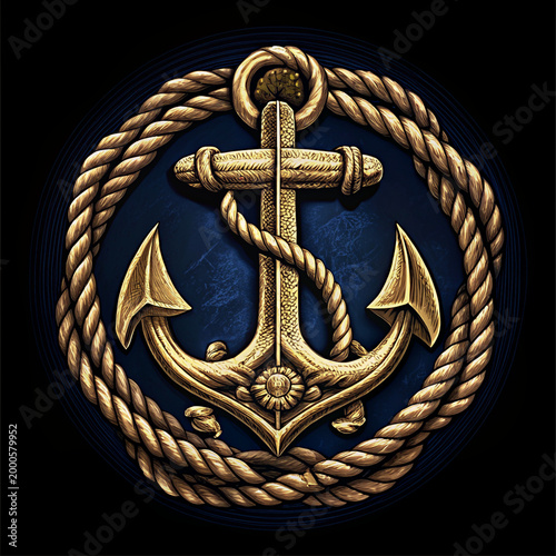 anchor and rope