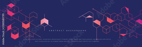 Graphic design element and abstract geometric background.	
