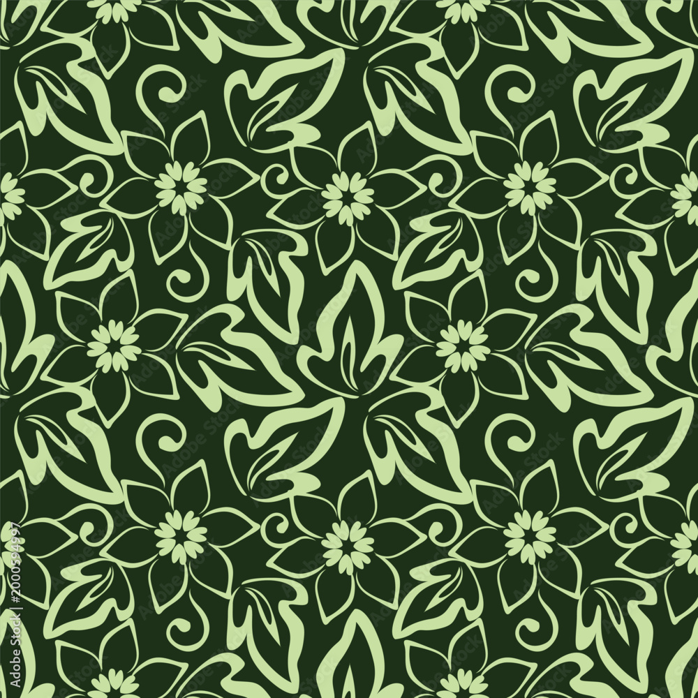 Fototapeta premium seamless floral pattern