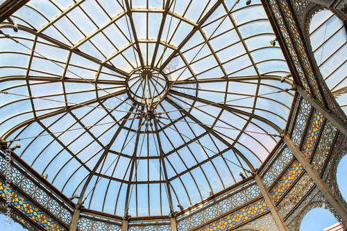 Chiosco Liberty Castellammare di Stabia, dettaglio cupola in vetro e ferro