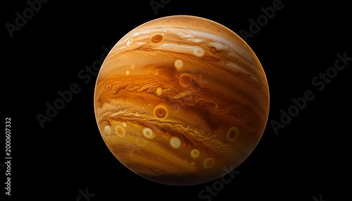 Stunning Photo Of Venus In The Shape Of A Perfectly Round Planet On A Black Background