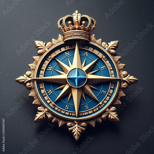 gold crown on a white background