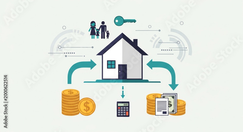 Real Estate Investment Concept Illustration.