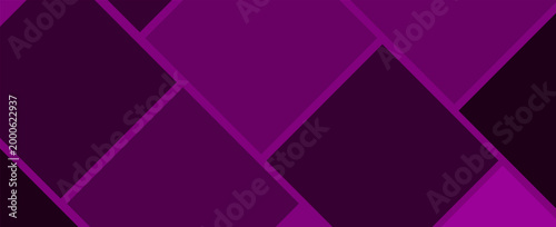 Vibrant purple geometric shapes form an abstract pattern on a digital canvas