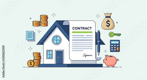 Real Estate Investment Mortgage Concept.