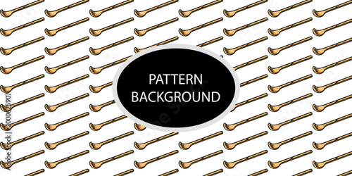 Handran popular matcha latte pattern background. Minimalist matcha leaf collection