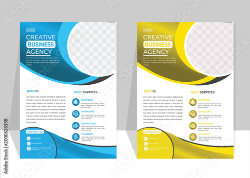 Clean Business Promotion Flyer Design for Professional Corporate Marketing Template.