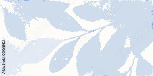 delicate botanical pattern with white leaves on light blue background high quality professional detailed modern