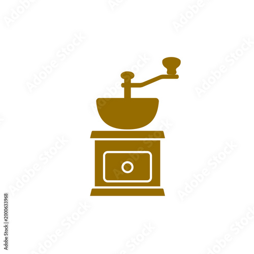 コーヒーミルのアイコン – 手動グラインダー・コーヒー豆挽き
