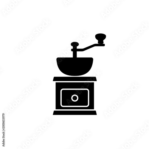 コーヒーミルのアイコン – 手動グラインダー・コーヒー豆挽き