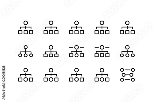Line holiday icons featuring travel, vacation, beach, tourism symbols in clean editable outline vector style