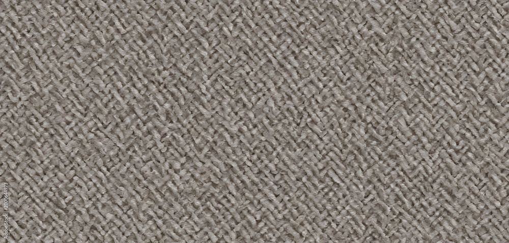 Fototapeta premium Gray fabric texture, woven close-up