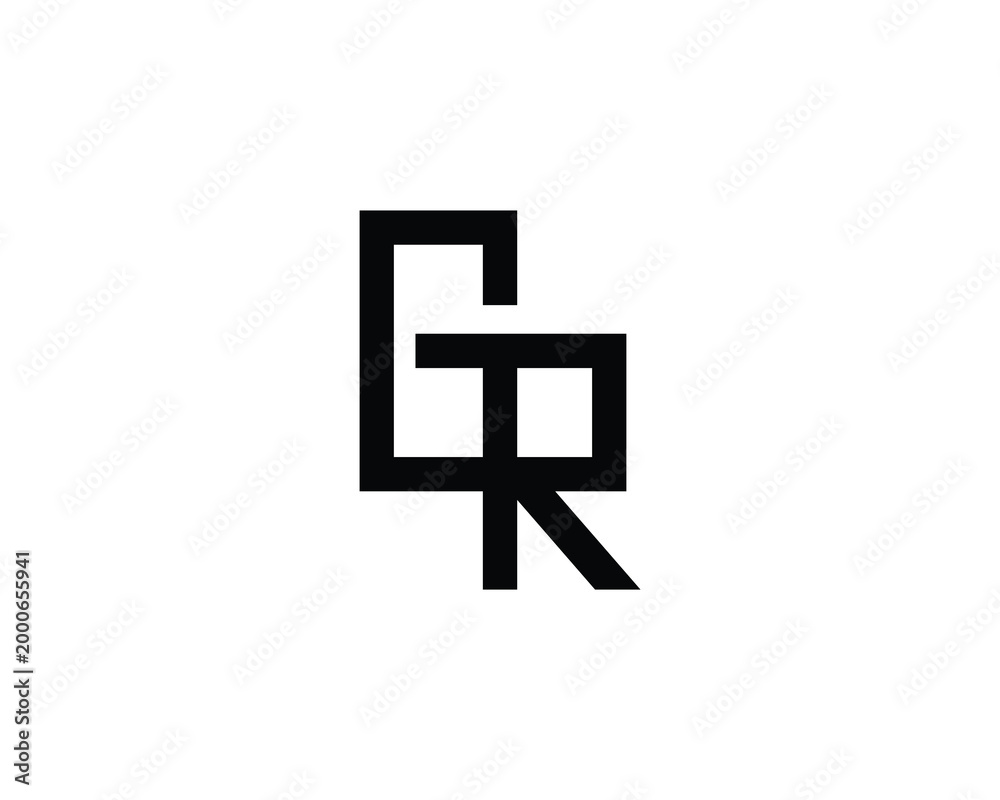 Obraz premium GR Logo Design