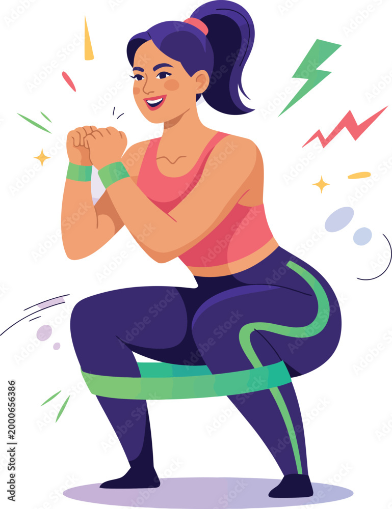 Fototapeta premium Ladies Fitness Club concept