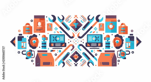 Tools and Equipment Collection for Repair and Maintenance.