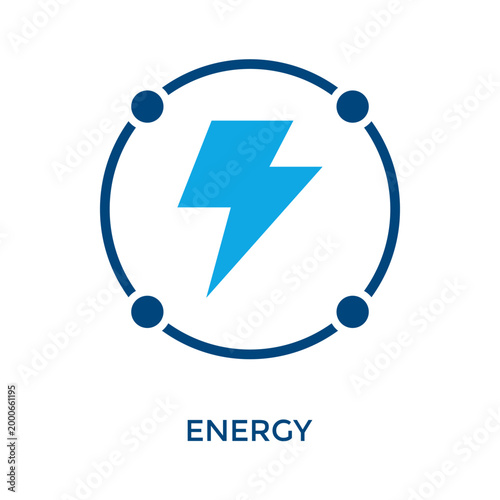 Energy Icon Dual Tone Style. Vector Illustration For Graphic Design