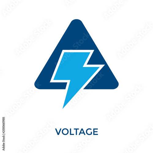 Voltage Icon Dual Tone Style. Vector Illustration For Graphic Design