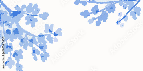 delicate floral arrangement with blue blossoms on white background high quality professional detailed modern elegant