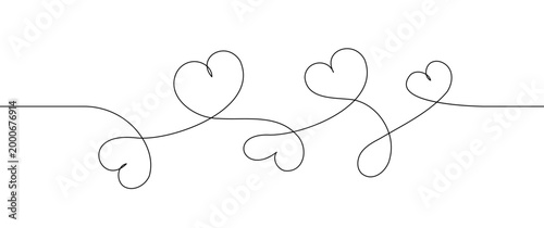 Minimal line squiggle cable with smooth curves, modern banner divider for websites and posters.