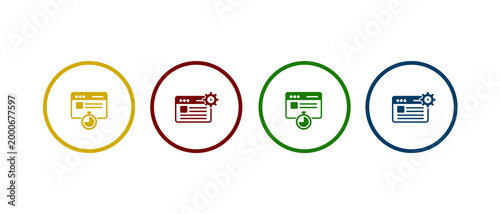 website loading icon in different color design.