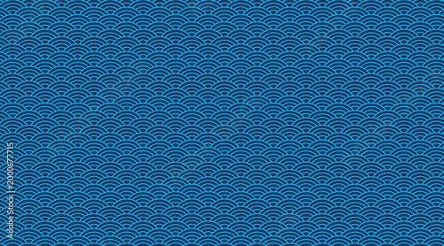 Elegant repeating wave arcs pattern clean background