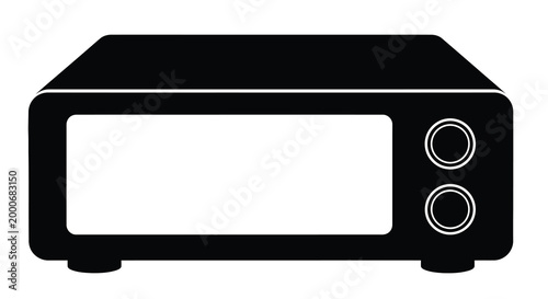 black rectangular device with circular controls on white background high quality professional detailed modern elegant stylish clean crisp vibrant colorful
