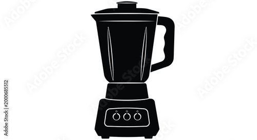 blender silhouette on white background high quality professional detailed modern elegant stylish clean crisp vibrant colorful digital creative innovative contemporary