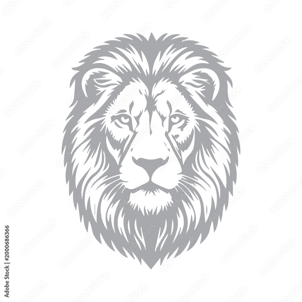 Fototapeta premium Lion Head Emblem