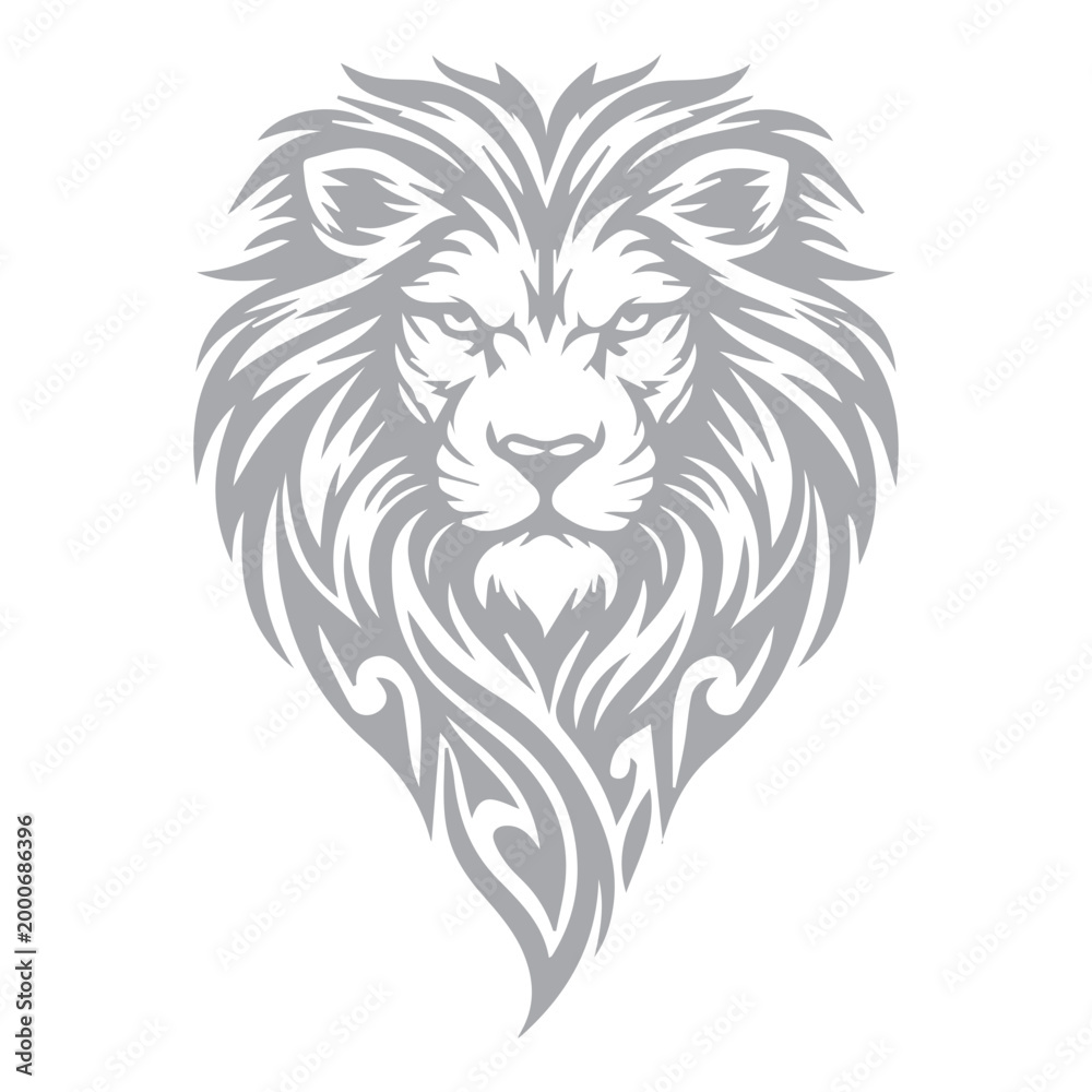 Fototapeta premium Majestic Tribal Lion Head