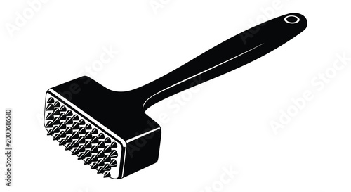 meat tenderizer with spiked head and long handle on white background high quality professional detailed modern elegant stylish clean crisp