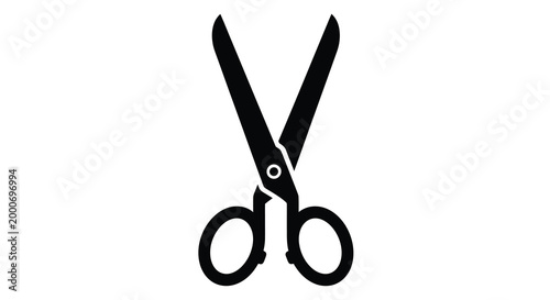 scissors silhouette on white background high quality professional detailed modern elegant stylish clean crisp vibrant colorful digital creative innovative contemporary