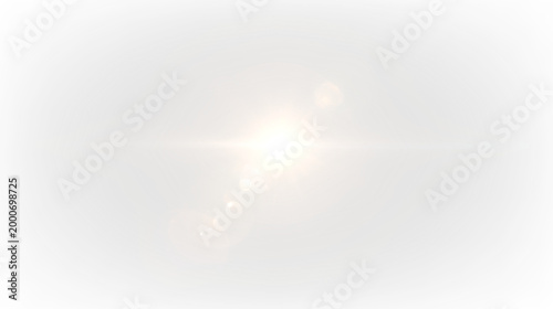 Photos Soft golden light effect with a radiant central orb and scattered circular lens