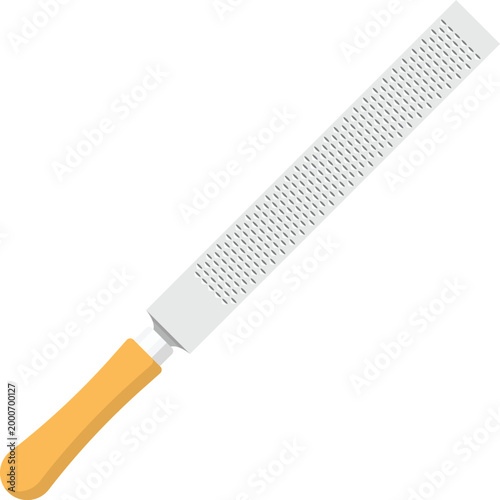 Hoof Rasp Flat Illustration. Horse Care Design Element Isolated on White Background