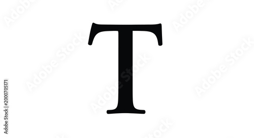  capital letter t in bold black font on white background high quality professional detailed modern elegant stylish clean crisp vibrant
